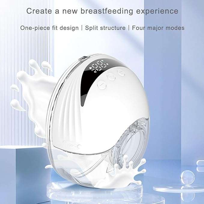 مضخة كهربائية لاسلكية للرضاعة الطبيعية - قطعه واحده