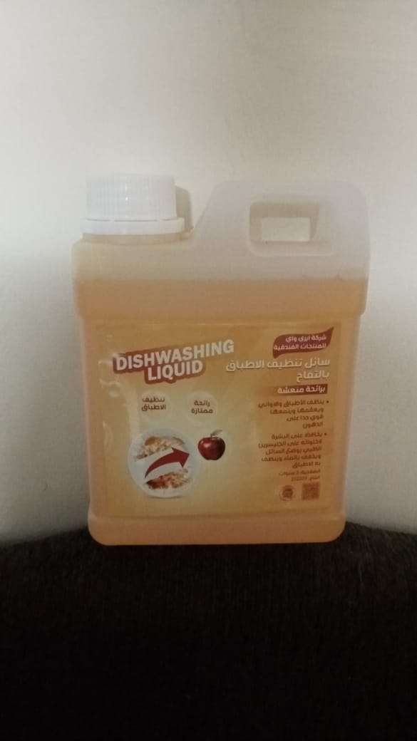 سائل الأطباق لتر بالتفاح والليمون