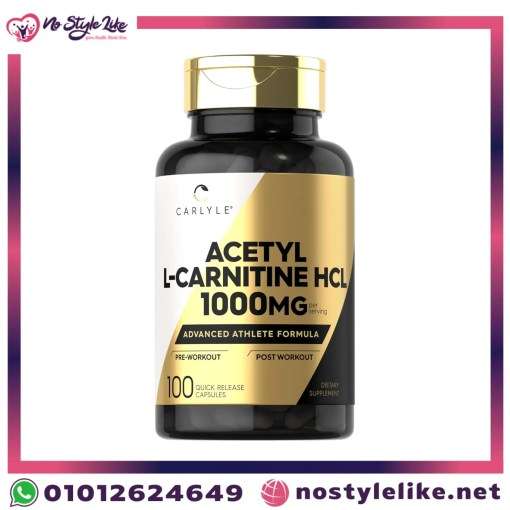Acetyl l-carnitine hcl 1000MG 100Capsules اسيتيل ال كرانتين لصحة الدما