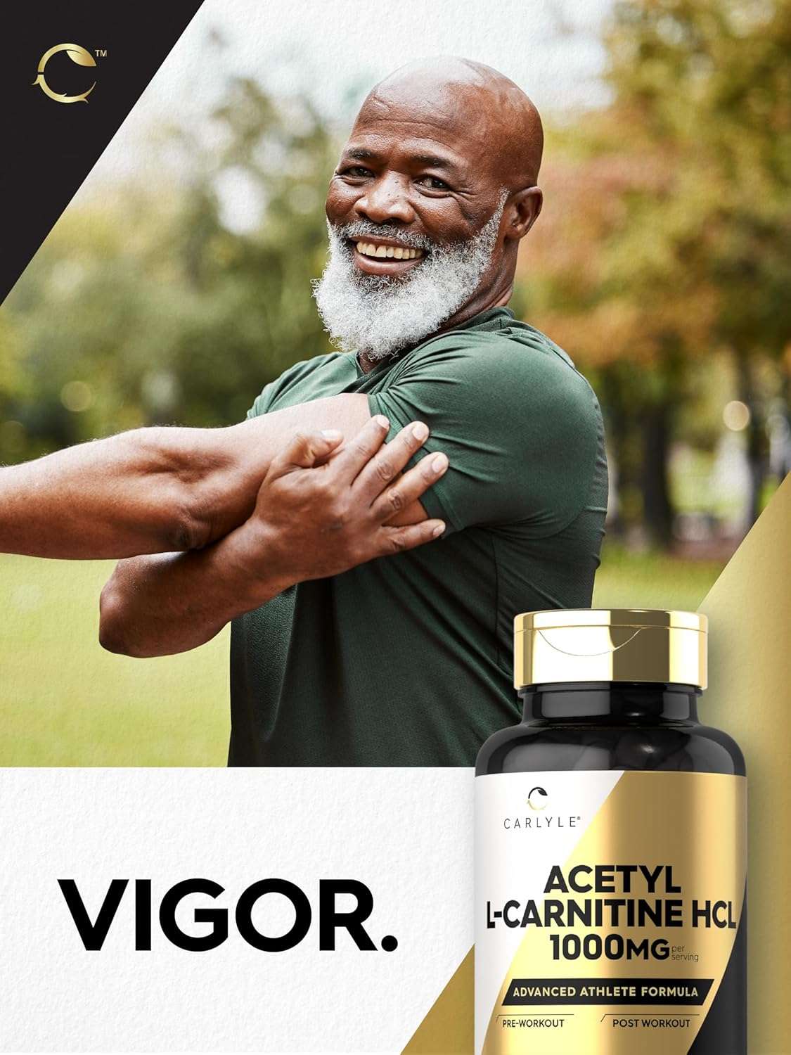 Acetyl l-carnitine hcl 1000MG 100Capsules اسيتيل ال كرانتين لصحة الدما