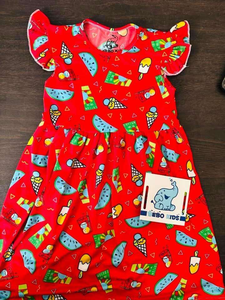 فستان شيك قطن