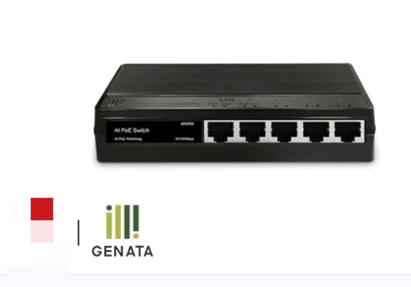 سويتش جيناتا ٤ بورت POE بلاستيك Genata GNT-P9105ES
