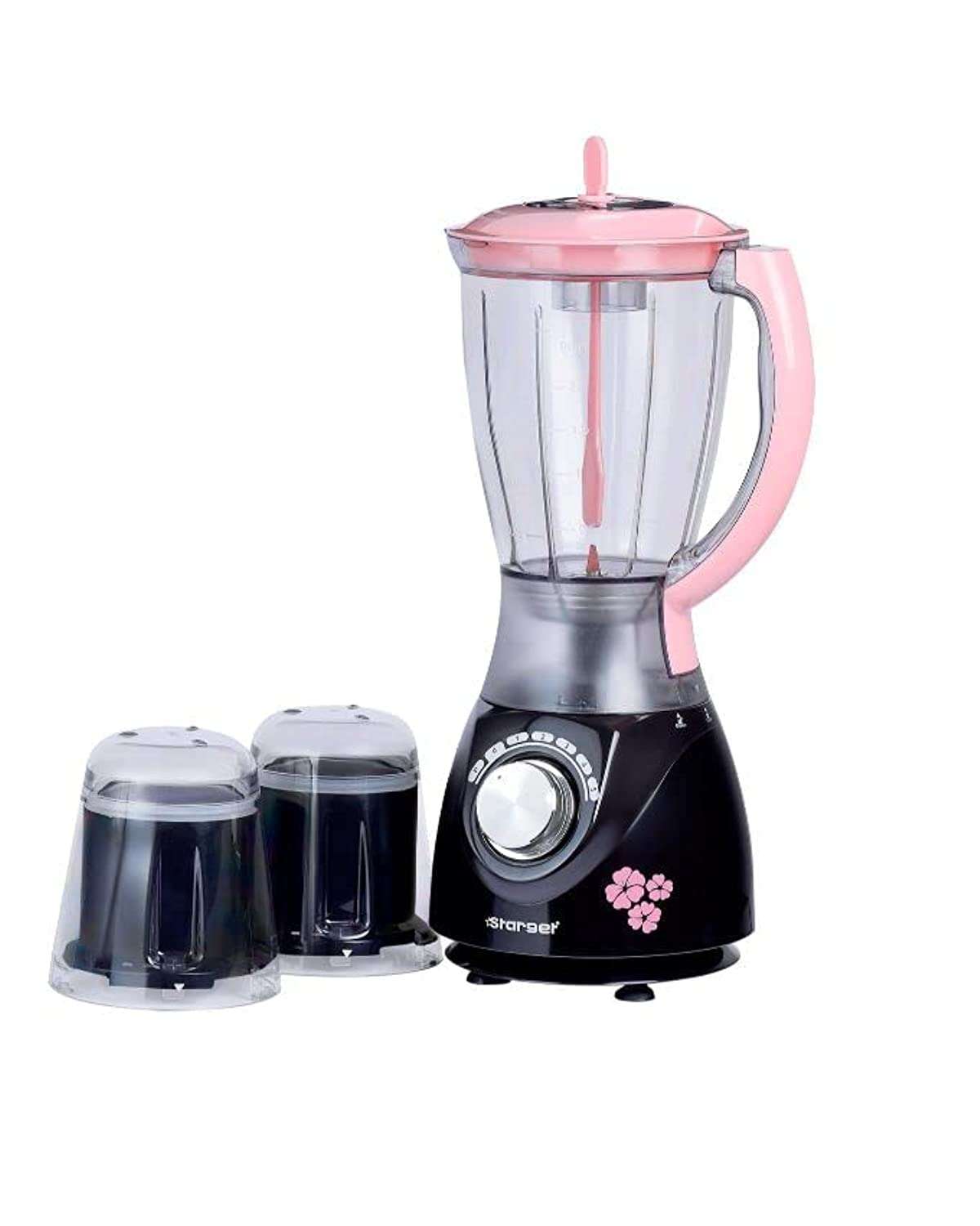 خلاط ستارجيت مع مطحنتين، 400 واط، سعة 1.5 لتر - أسود