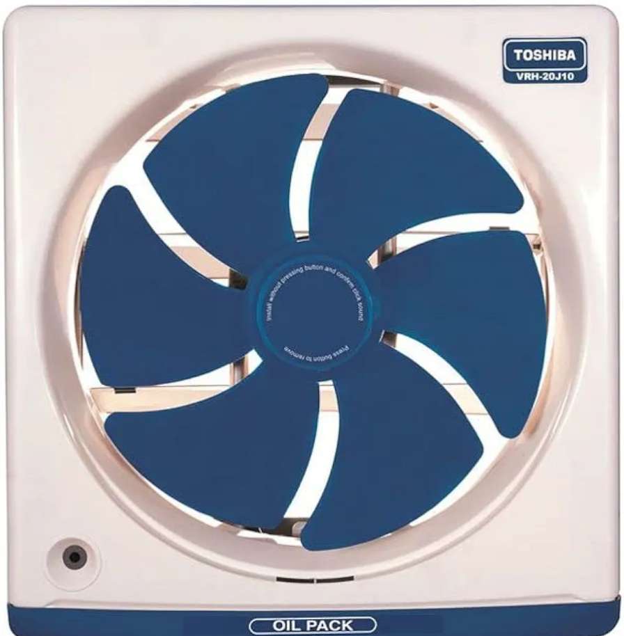 تهوية مطبخ توشيبا 20 × 20 سم، درج زيت، أزرق VRH
