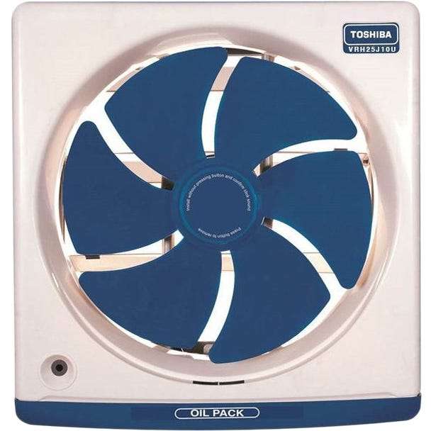 شفاط مطبخ توشيبا، 25 سم، درج لتجميع الزيوت، VRH25J10U - ابيض ازرق