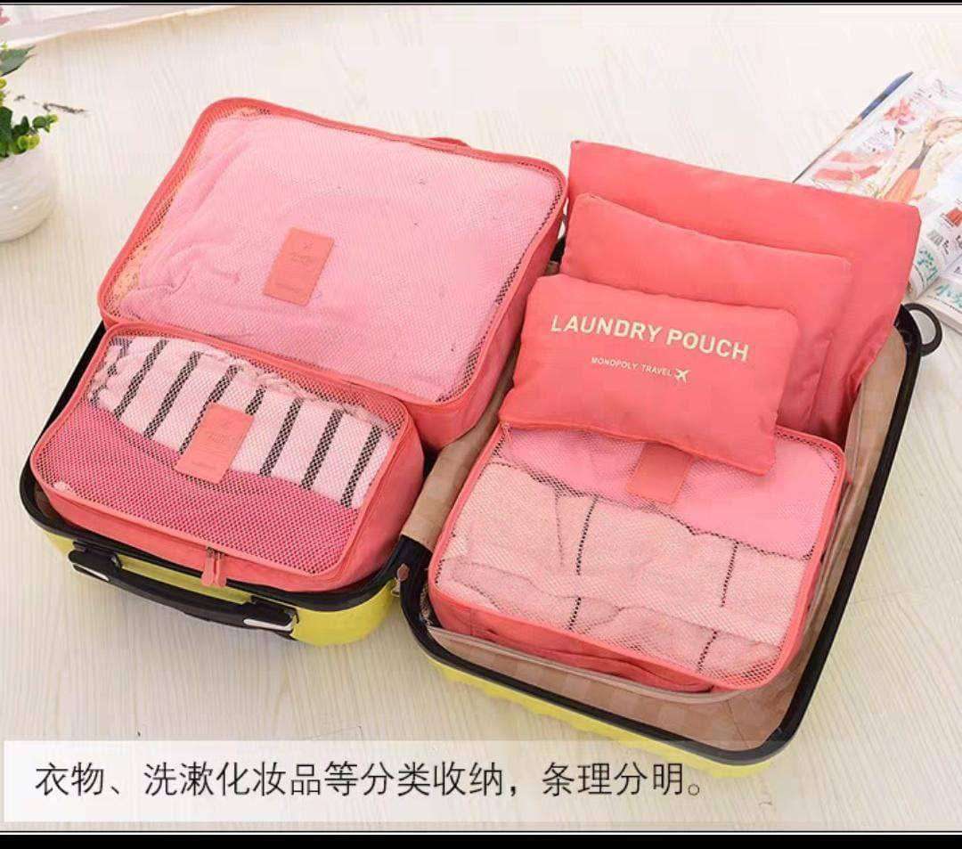 منظم شنط السفر والدولاب  الطقم الشهير 6×1الاوريجينال   شحن اسكندريه فق