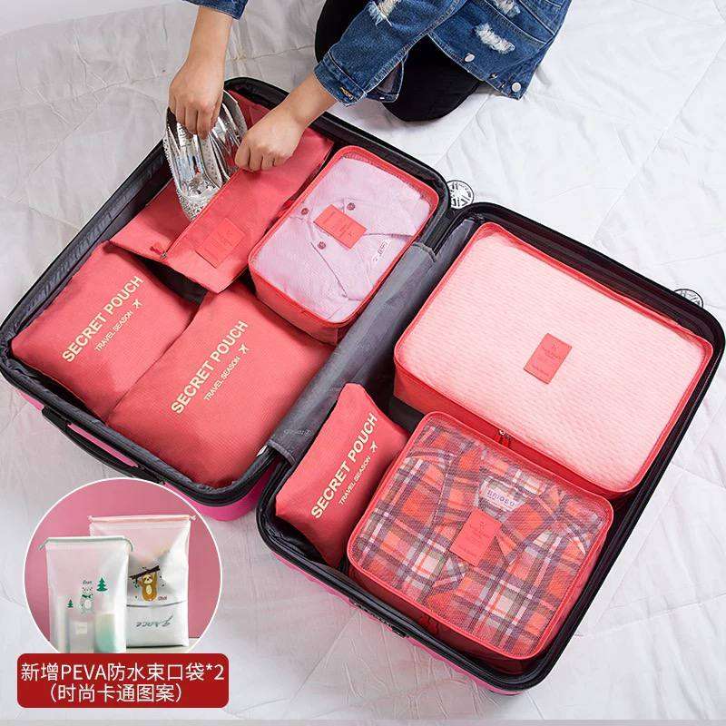 منظم شنط السفر والدولاب  الطقم الشهير 6×1الاوريجينال   شحن اسكندريه فق