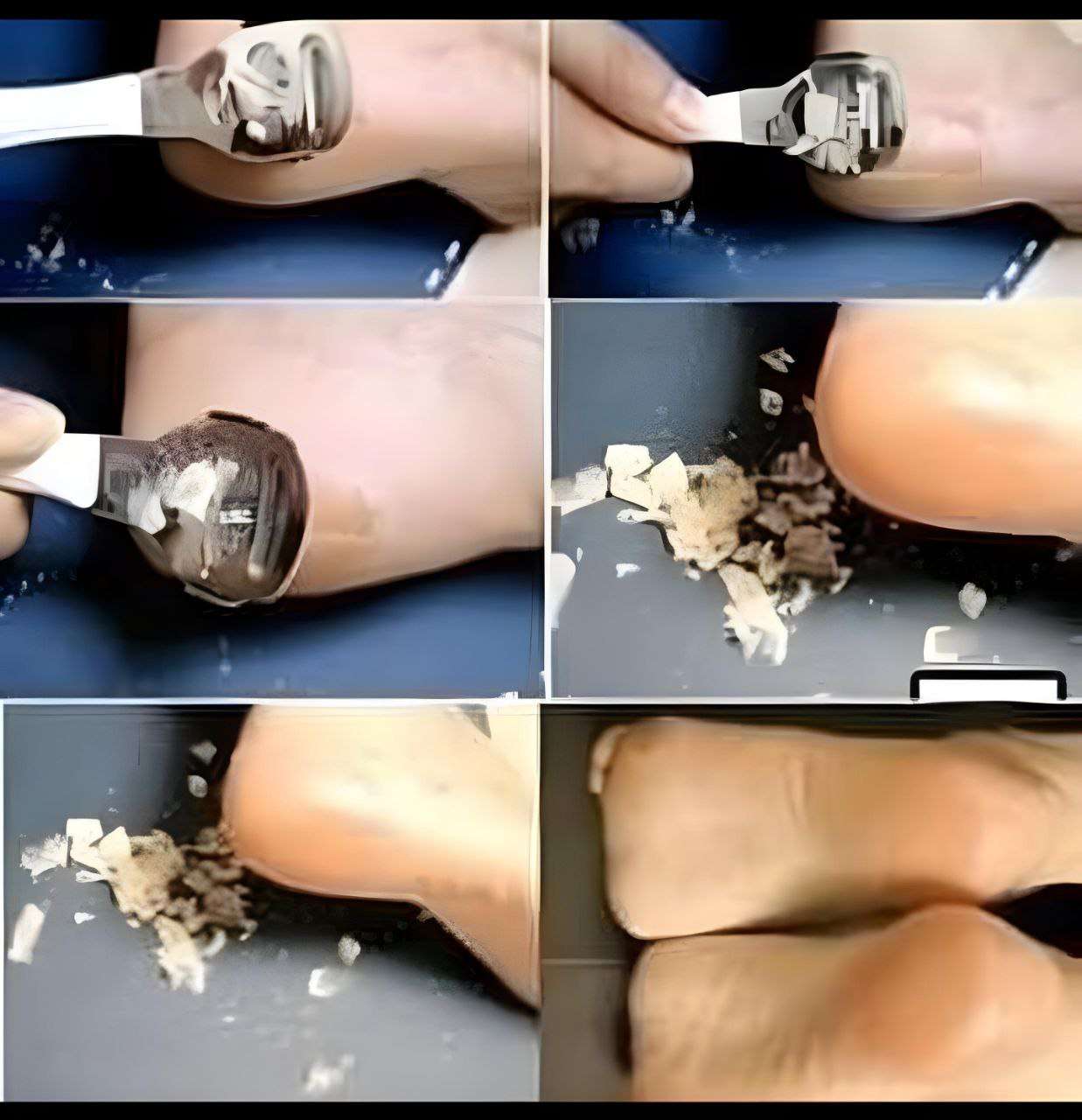 دللى قدميك بنعومه الحرير  مع مقشر القدم