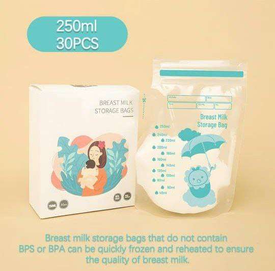 اكياس حفظ اللبن 
٢٥٠ملي 
٣٠كيس