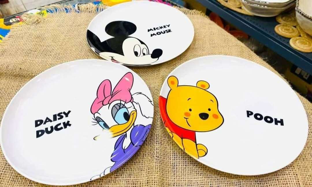 طبق ديزني بلاستيك قوي