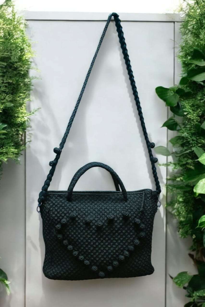 حقيبة كتف مكرمية هاند ميد