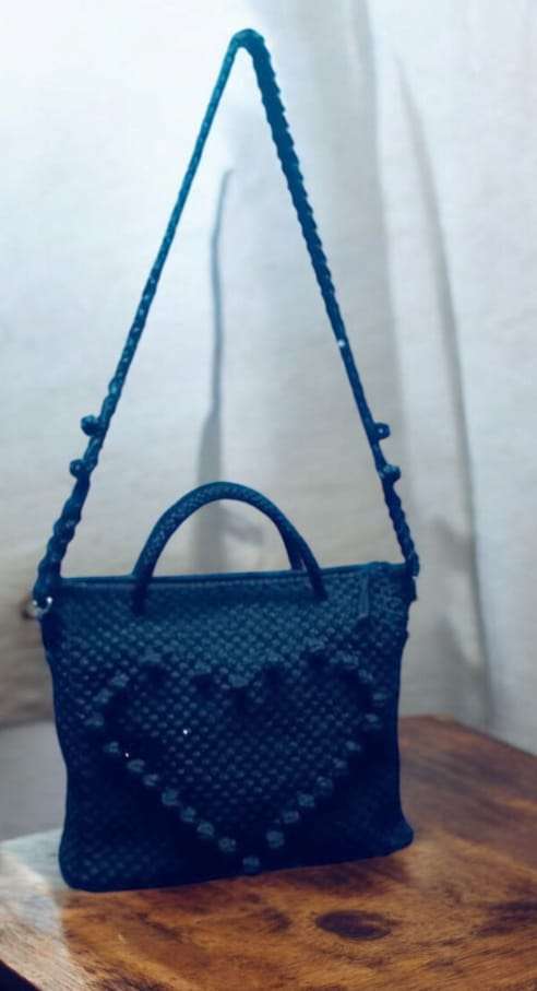 حقيبة كتف مكرمية هاند ميد