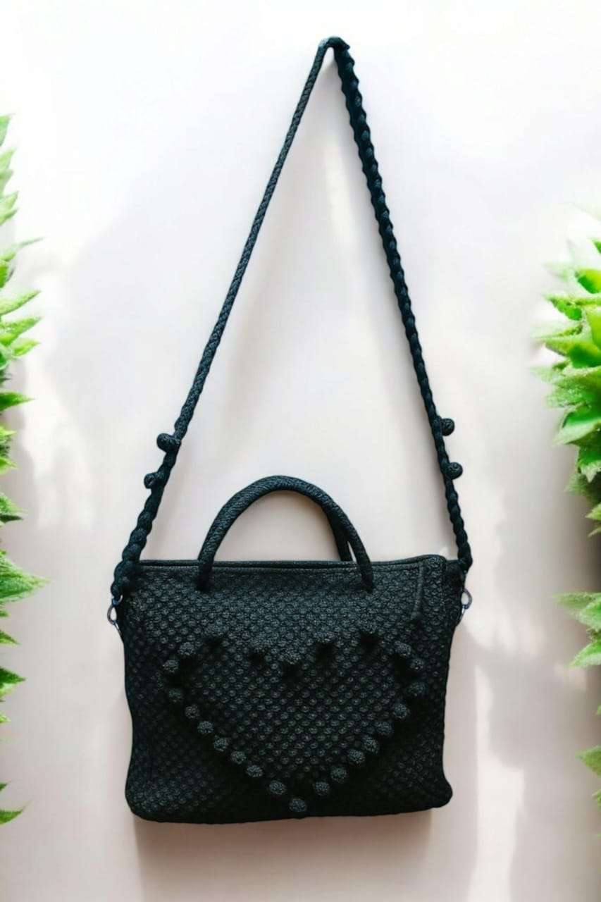 حقيبة كتف مكرمية هاند ميد