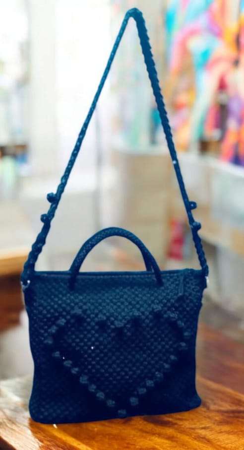 حقيبة كتف مكرمية هاند ميد