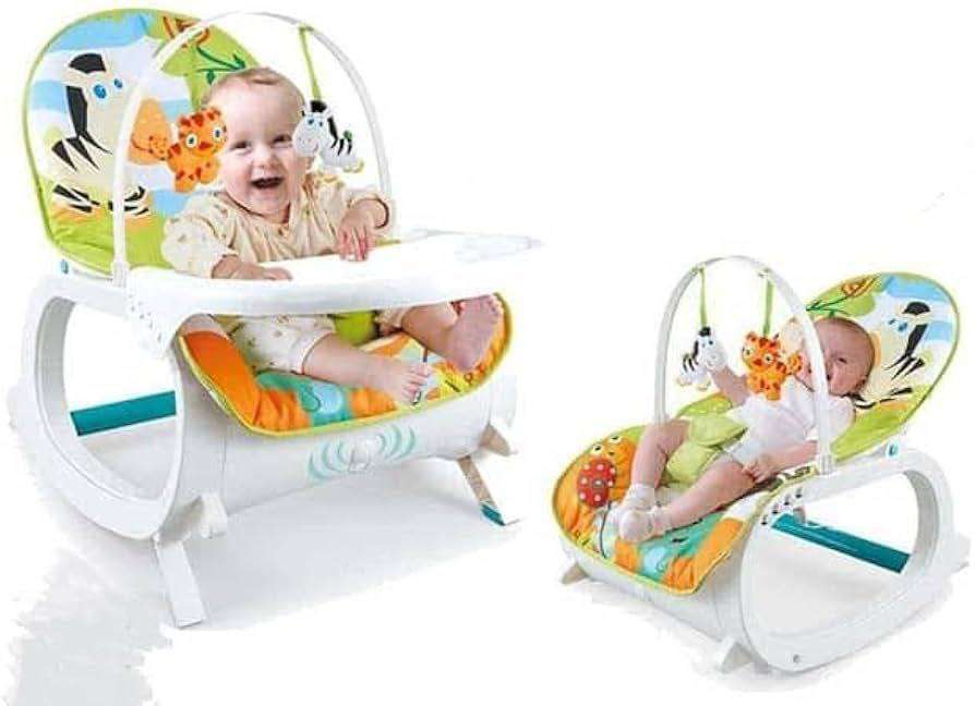 باونسر وكرسى طعام كبير