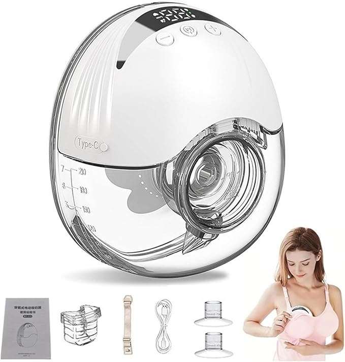 مضخة كهربائية لاسلكية للرضاعة الطبيعية - قطعه واحده