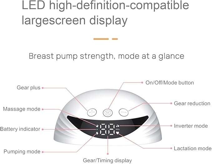 مضخة كهربائية لاسلكية للرضاعة الطبيعية - قطعه واحده