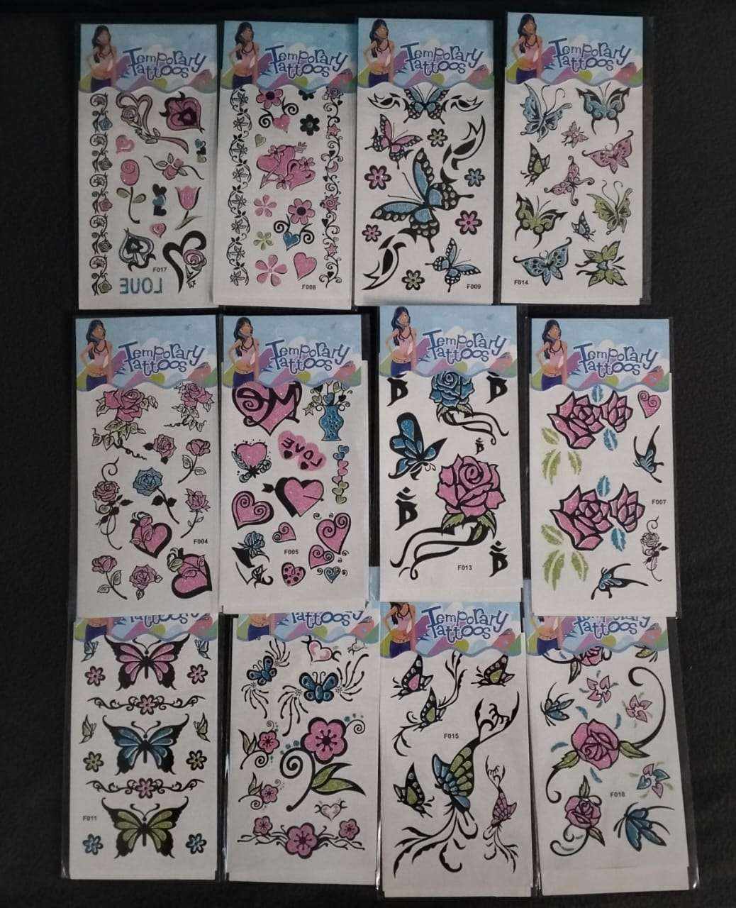 تاتو مائي اشكال كتيره وردة فراشة