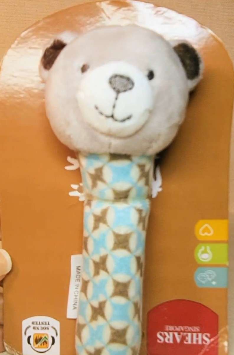 لعبه SHEARS Baby organic  squeaker