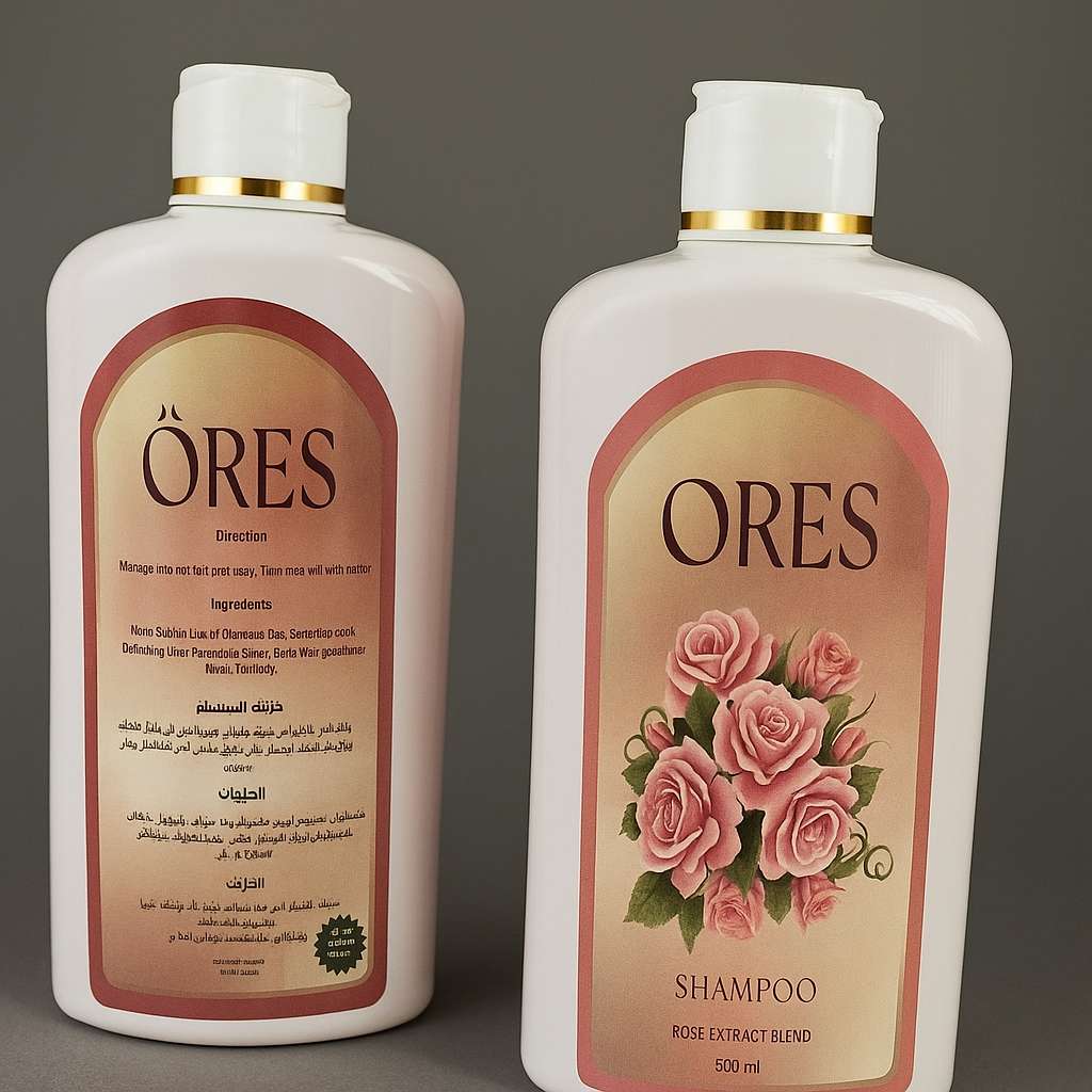 شامبو اوريس بخلاصه زيت الورد