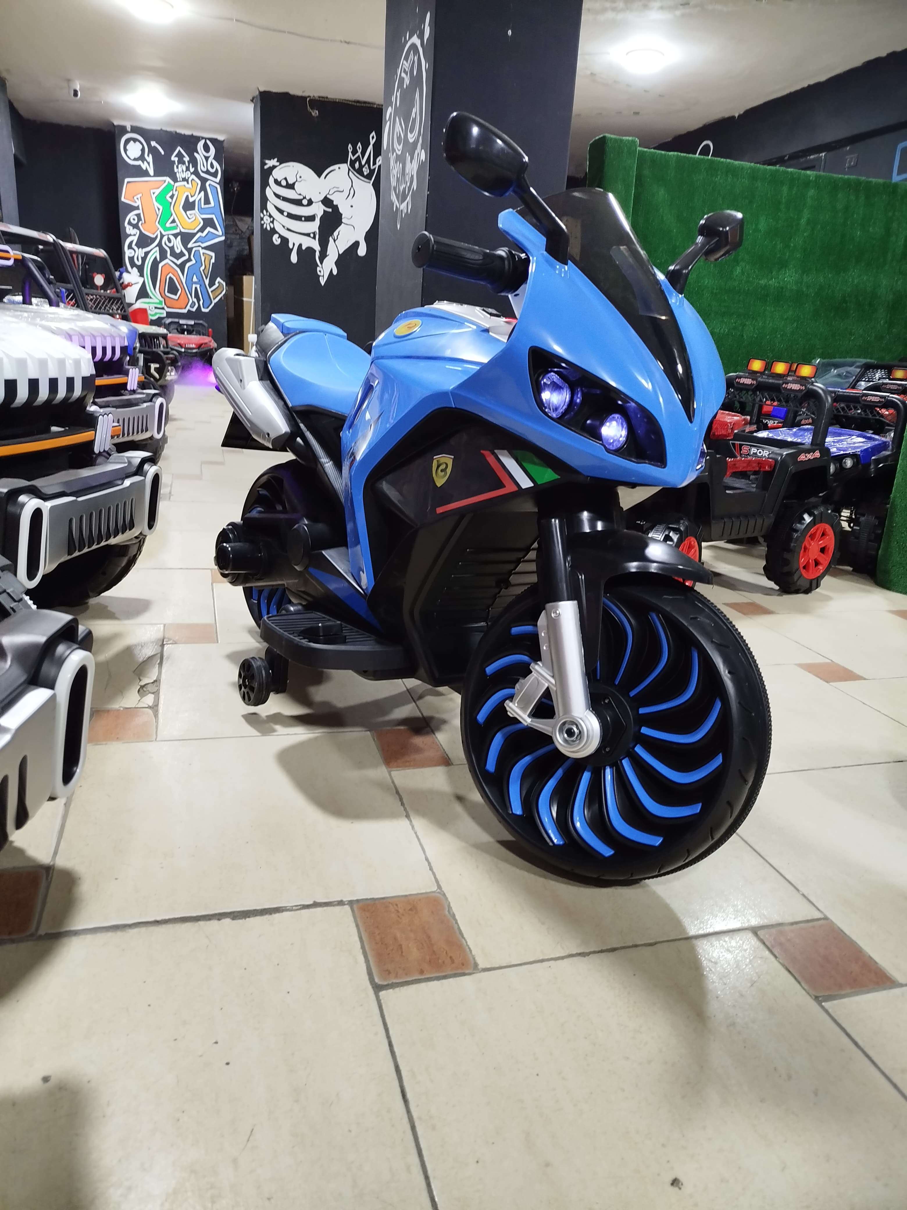 موتوسيكل ريس دخان ليزر ملون