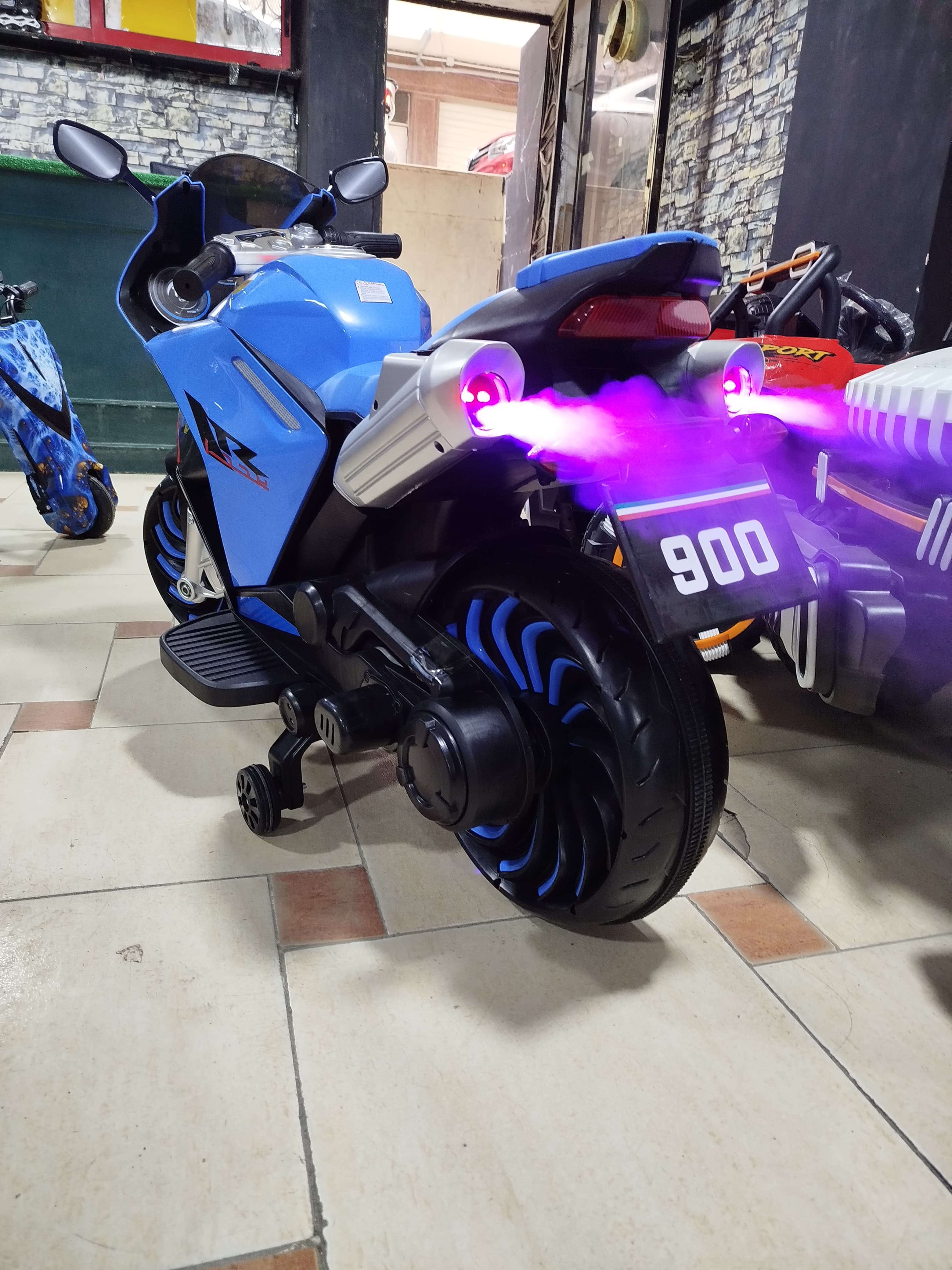 موتوسيكل ريس دخان ليزر ملون