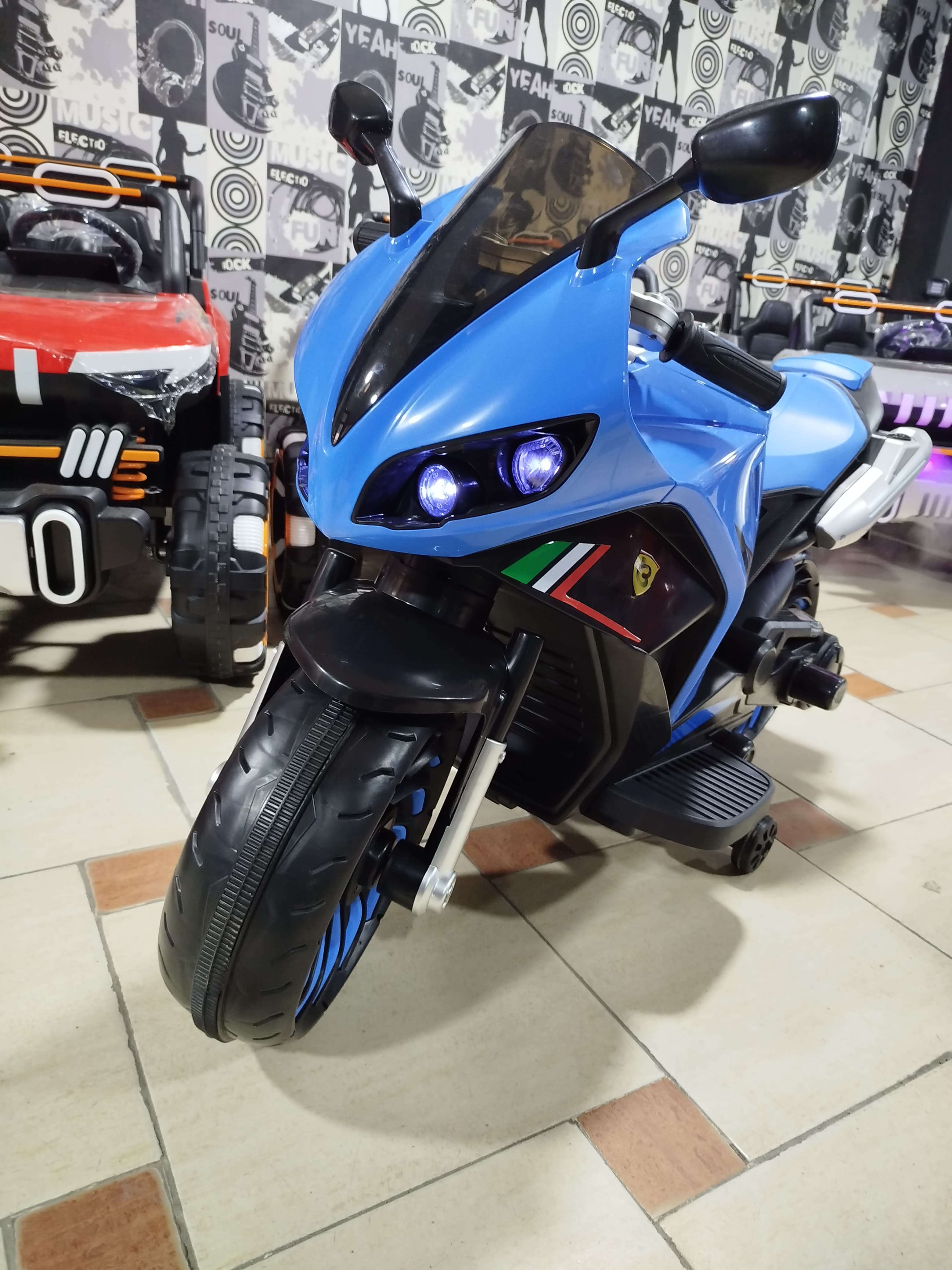 موتوسيكل ريس دخان ليزر ملون