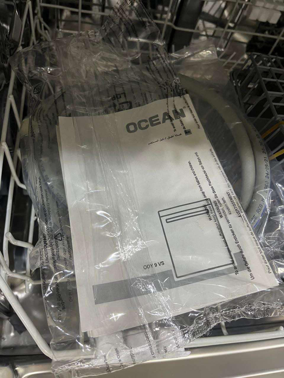 أوشن غسالة اطباق 14 فرد 60 سم ديجيتال 9 برامج لون سلفر