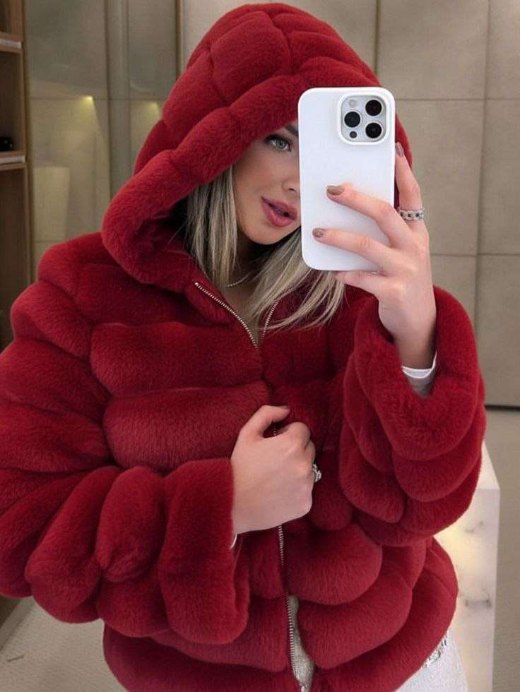 جاكت فرو حرير مضلع