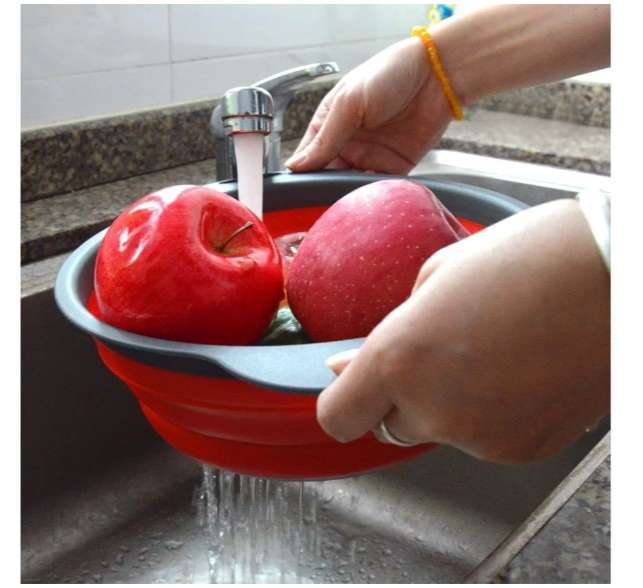 مصفاة سيليكون قابلة للطي