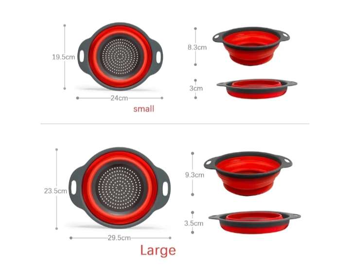 مصفاة سيليكون قابلة للطي