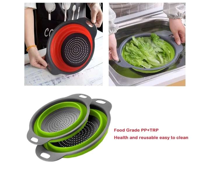 مصفاة سيليكون قابلة للطي