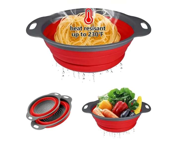 مصفاة سيليكون قابلة للطي