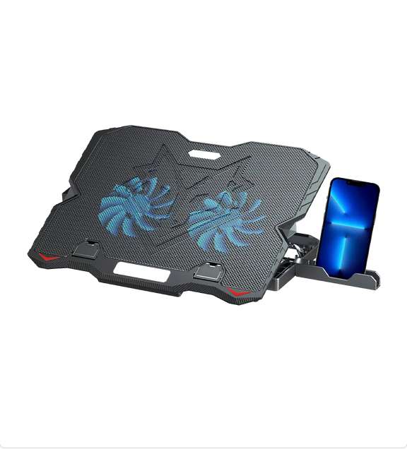 مروحة تبريد لابتوب جيجا ماكس 2 مروحه 15.6 بوصة(99)